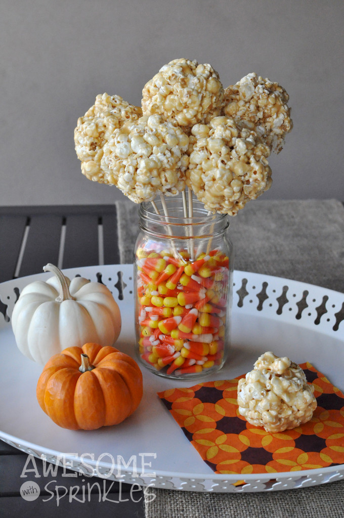 Classic Salted Caramel Popcorn Balls (with Candy Mixins) Awesome