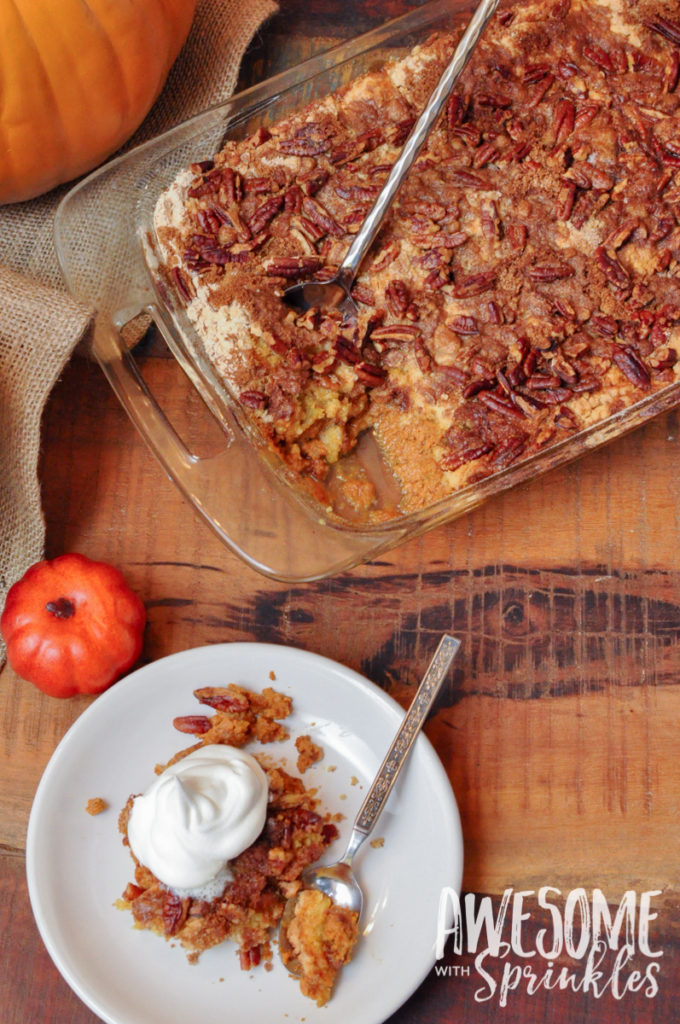 Easy-Peasy Pumpkin Pecan Cobbler | Awesome with Sprinkles