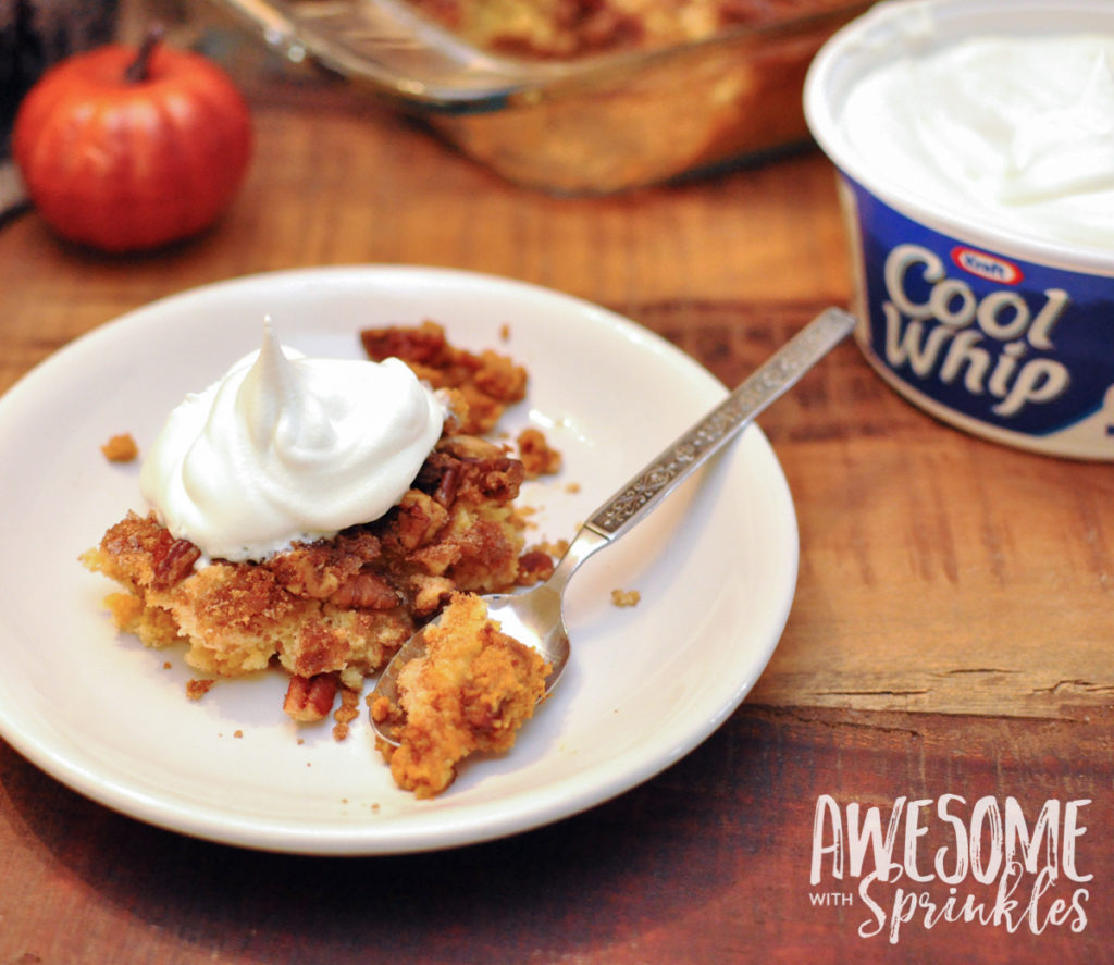 Easy-Peasy Pumpkin Pecan Cobbler | Awesome with Sprinkles