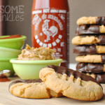 Chocolate Chili Dipped Sriracha Peanut Butter Cookies & the Food Blogger Cookie Swap 2014