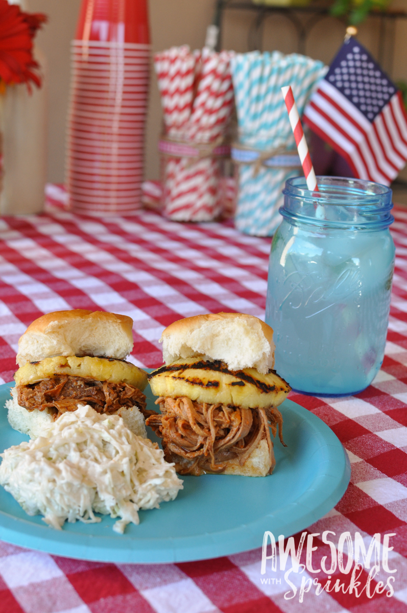 Spicy and Tangy Pulled Pork Sliders made with Sriracha!! Fire it up! | Awesome with Sprinkles