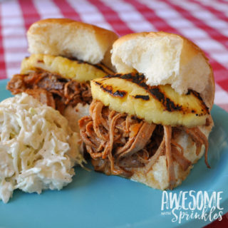 Spicy and Tangy Pulled Pork Sliders made with Sriracha!! Fire it up! | Awesome with Sprinkles