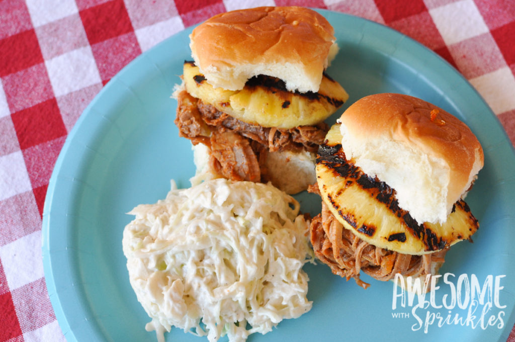 Spicy and Tangy Pulled Pork Sliders made with Sriracha!! Fire it up! | Awesome with Sprinkles