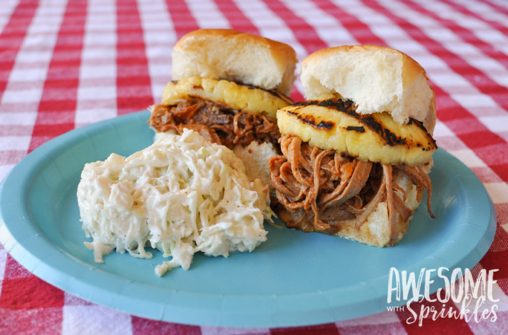 Spicy and Tangy Pulled Pork Sliders made with Sriracha!! Fire it up! | Awesome with Sprinkles