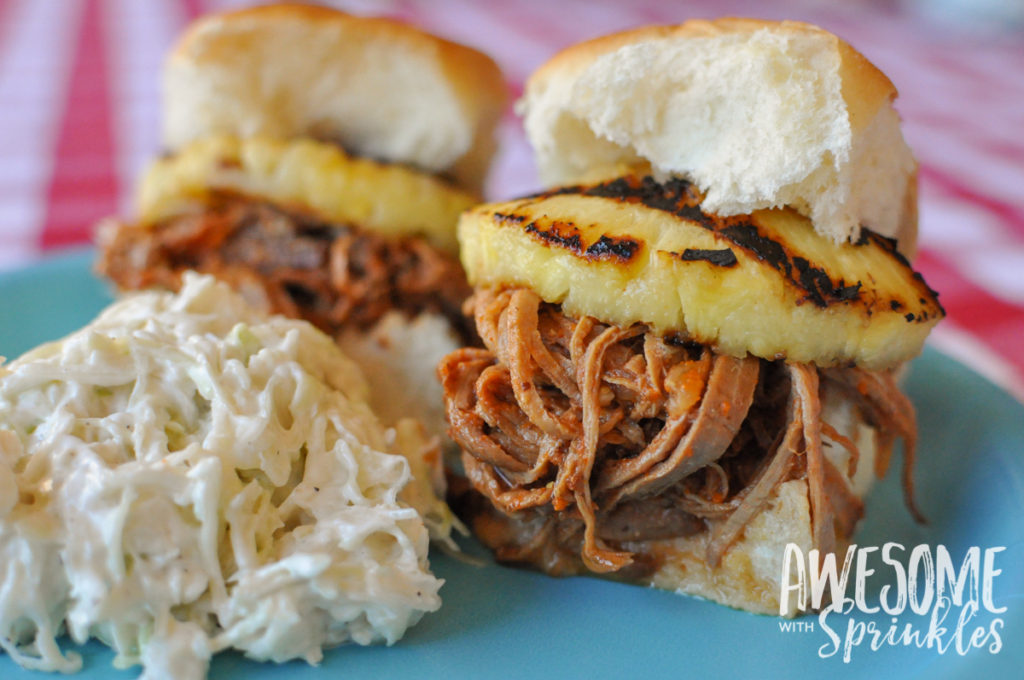 Spicy and Tangy Pulled Pork Sliders made with Sriracha!! Fire it up! | Awesome with Sprinkles