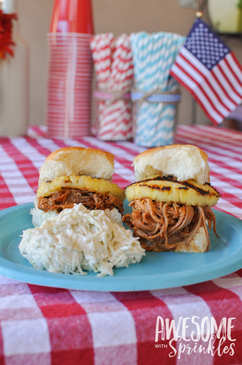 Spicy and Tangy Pulled Pork Sliders made with Sriracha!! Fire it up! | Awesome with Sprinkles