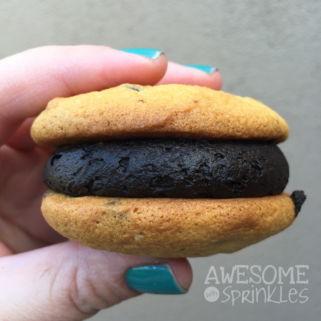 Chocolate Chip Whoopie Pie with Chocolate Buttercream | Awesome with Sprinkles