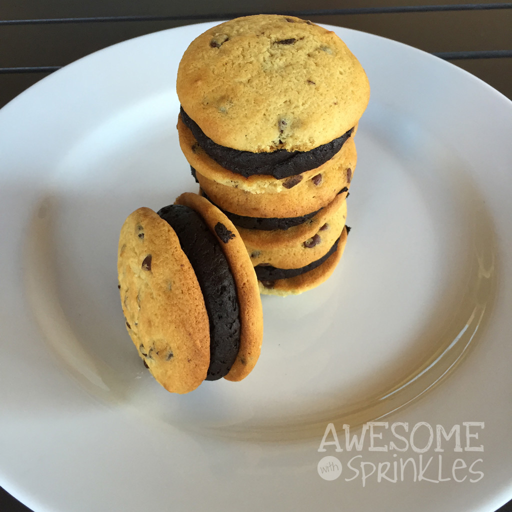 Chocolate Chip Whoopie Pie with Chocolate Buttercream | Awesome with Sprinkles