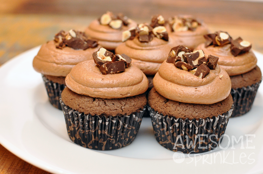 I Love Nutella Cupcakes | #awesomewithsprinkles