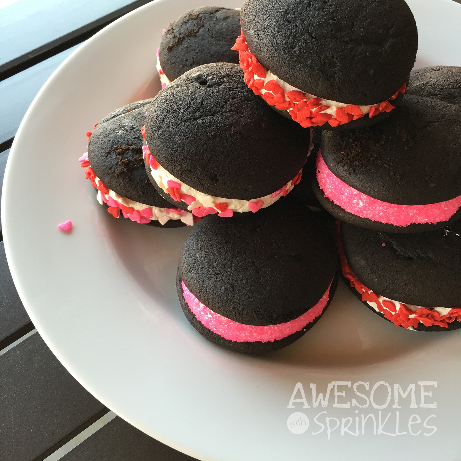 Chocolate Whoopie Pie with Marshmallow Creme | Awesome with Sprinkles