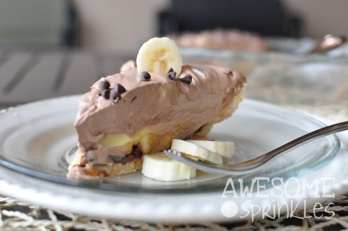 Nutella Banana Cream Pie | Awesome with Sprinkles