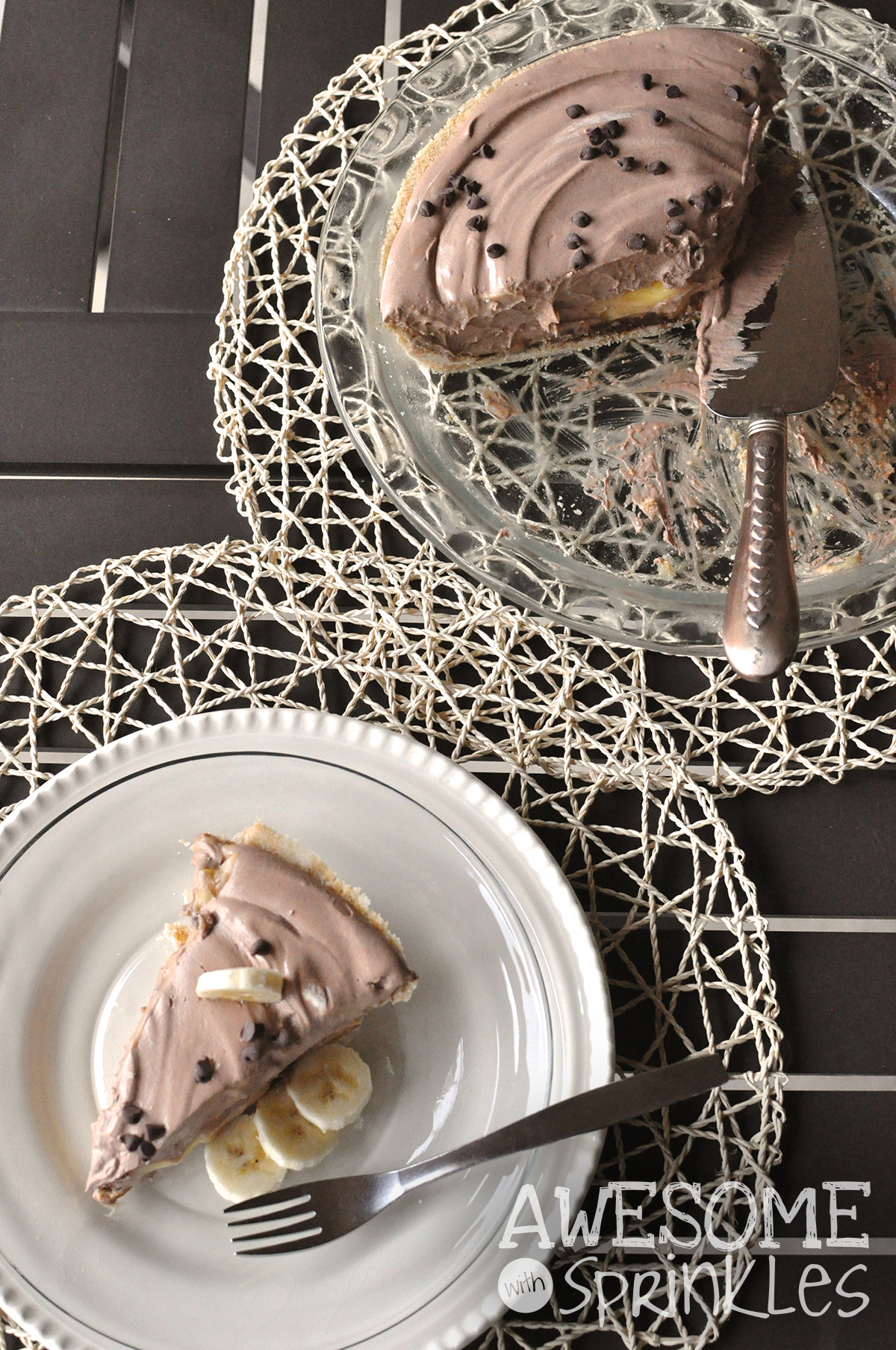 Nutella Banana Cream Pie | Awesome with Sprinkles