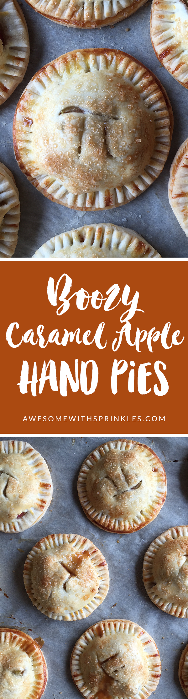 Boozy Caramel Apple Hand Pies | Awesome with Sprinkles