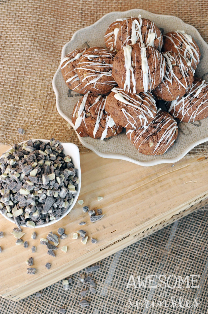 Mint Chocolate Pudding Cookies | Awesome with Sprinkles