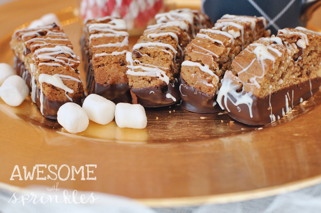 S'mores Biscotti - Awesome with Sprinkles