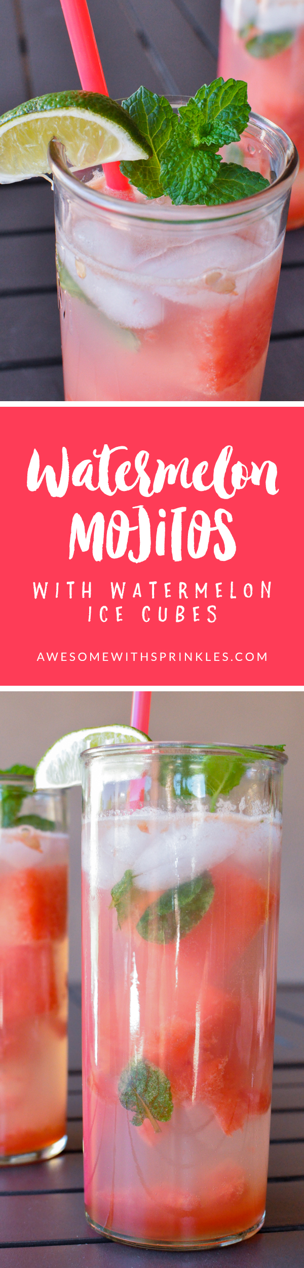 Watermelon Mojitos | Awesome with Sprinkles