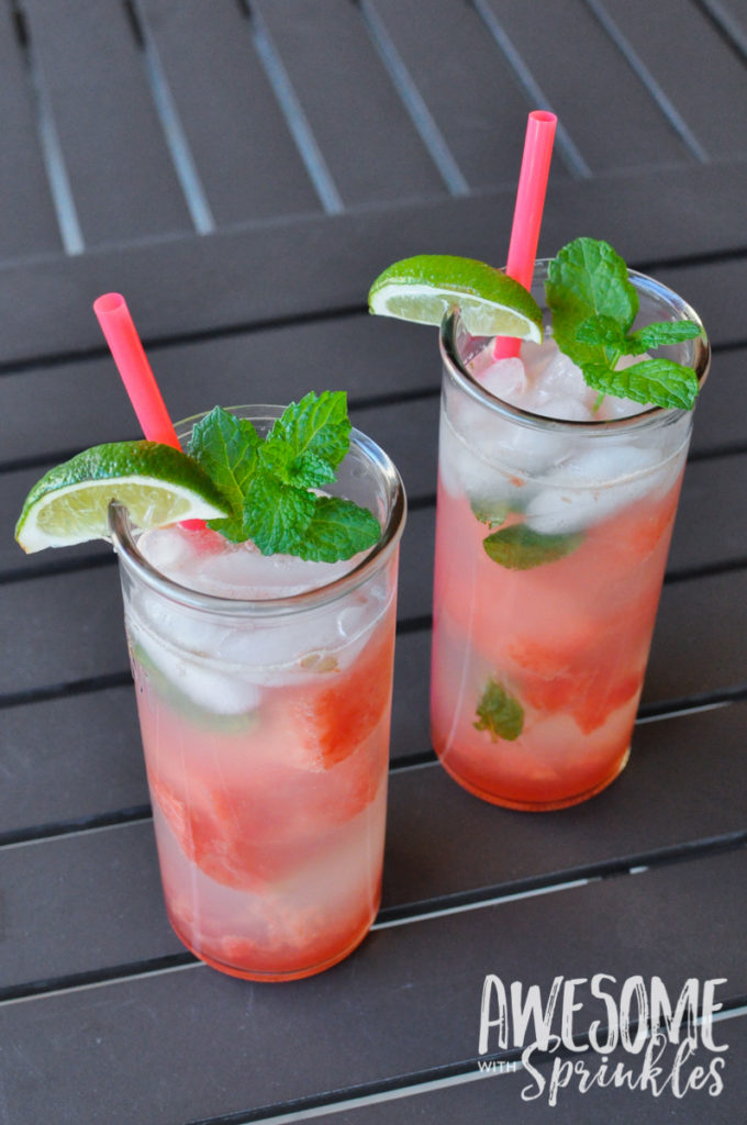 Watermelon Mojitos | Awesome with Sprinkles