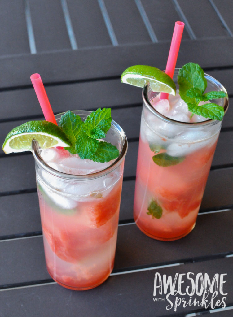 Watermelon Mojitos | Awesome with Sprinkles