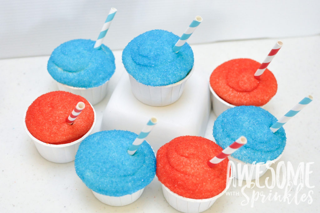 Slush Puppie Cupcakes | Awesome with Sprinkles