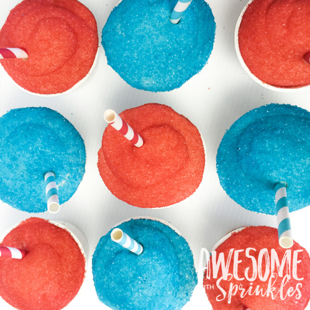 Slush Puppie Cupcakes | Awesome with Sprinkles