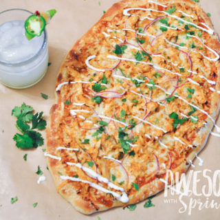 Tangy BBQ Buffalo Chicken Pizza