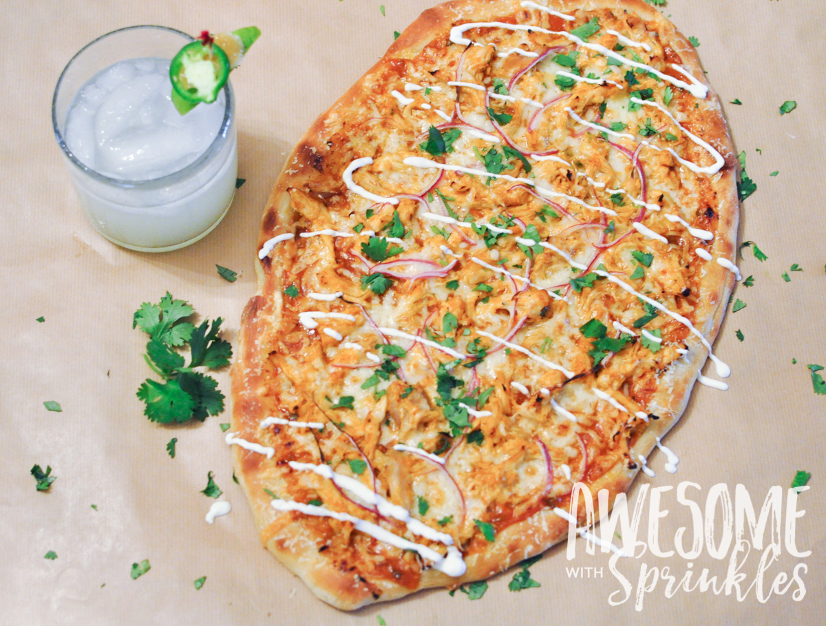 Tangy BBQ Buffalo Chicken Pizza | Awesome with Sprinkles