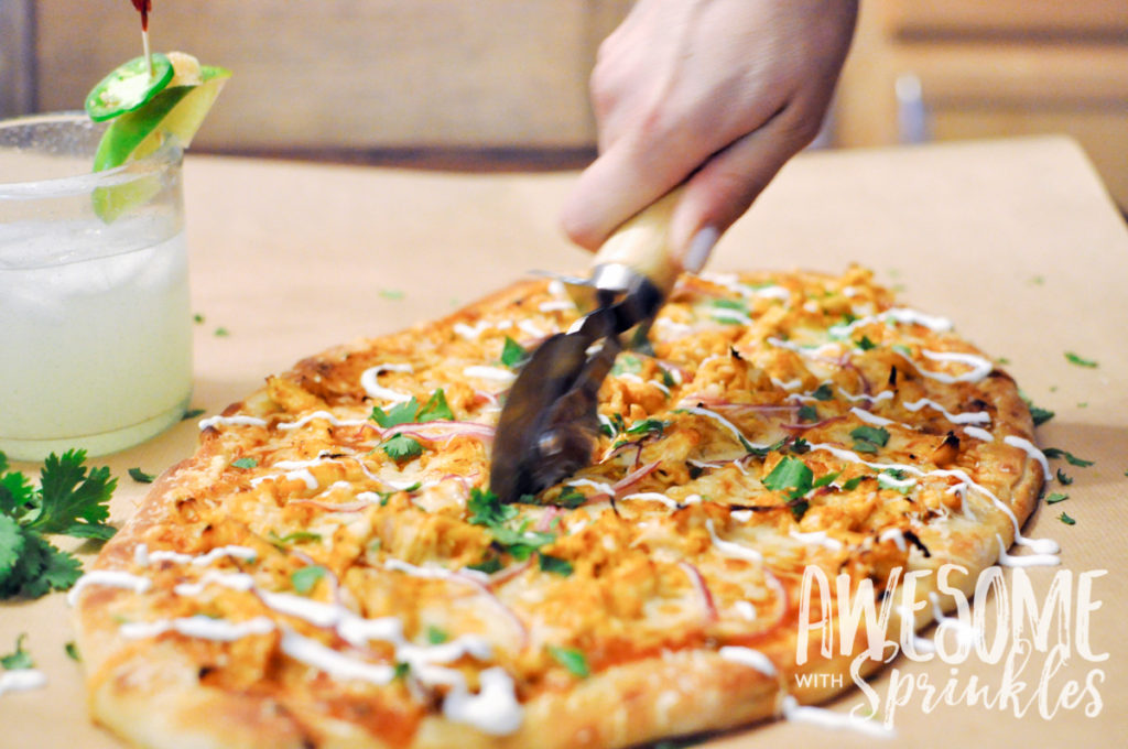 Tangy BBQ Buffalo Chicken Pizza | Awesome with Sprinkles