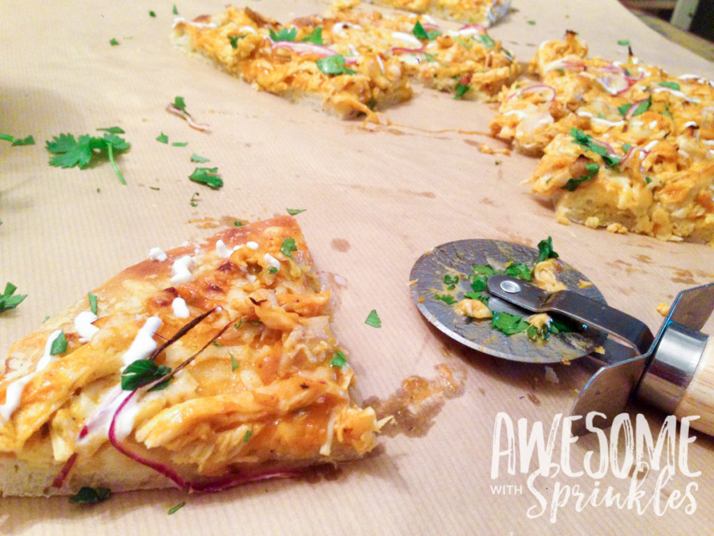 Tangy BBQ Buffalo Chicken Pizza | Awesome with Sprinkles