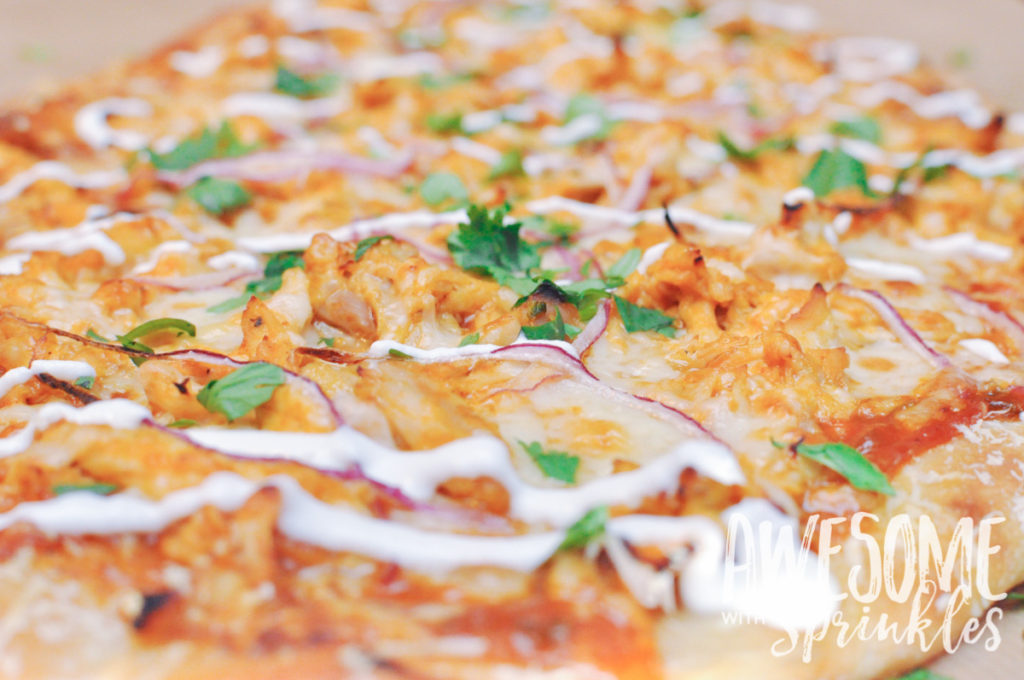 Tangy BBQ Buffalo Chicken Pizza | Awesome with Sprinkles