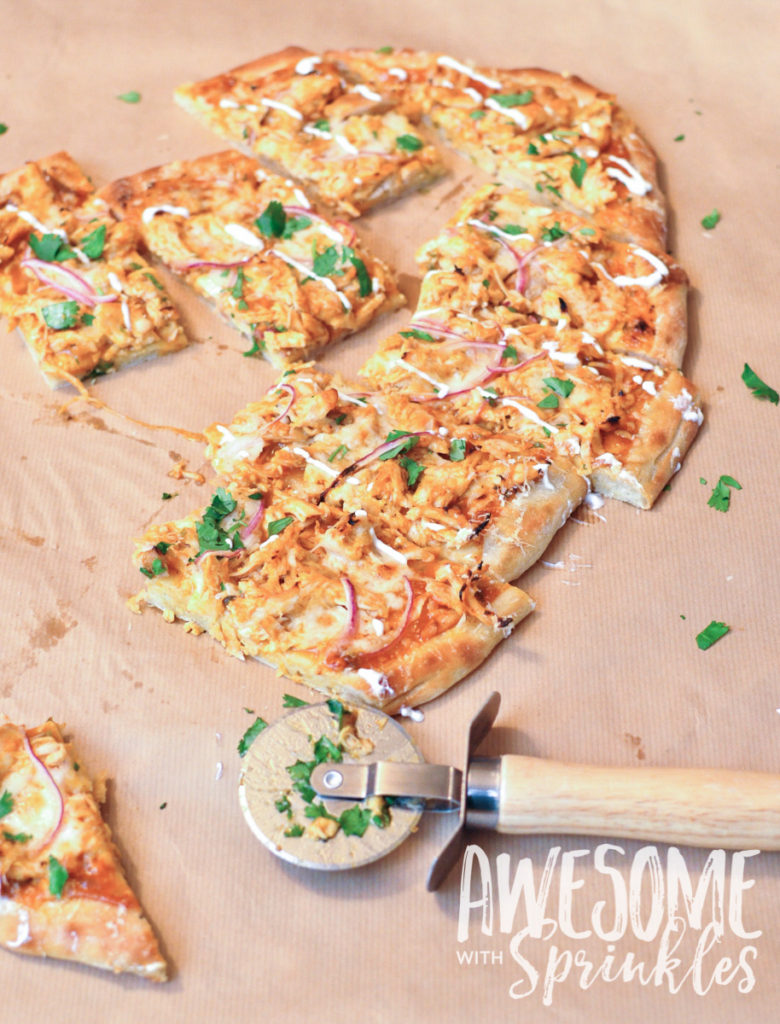 Tangy BBQ Buffalo Chicken Pizza | Awesome with Sprinkles