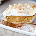 Toasted Coconut Pumpkin Pie | Awesome with Sprinkles