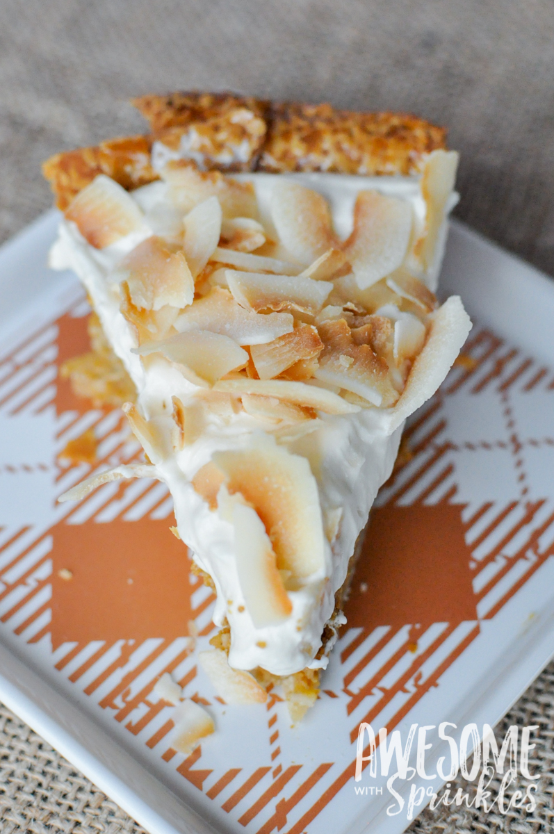 Toasted Coconut Pumpkin Pie | Awesome with Sprinkles