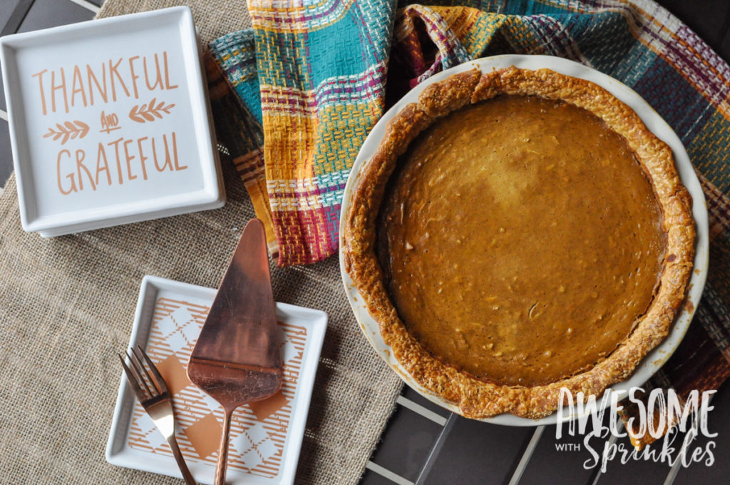 Toasted Coconut Pumpkin Pie | Awesome with Sprinkles