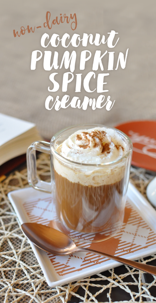 Coconut Pumpkin Spice Creamer (non-dairy) Get the recipe at Awesome with Sprinkles