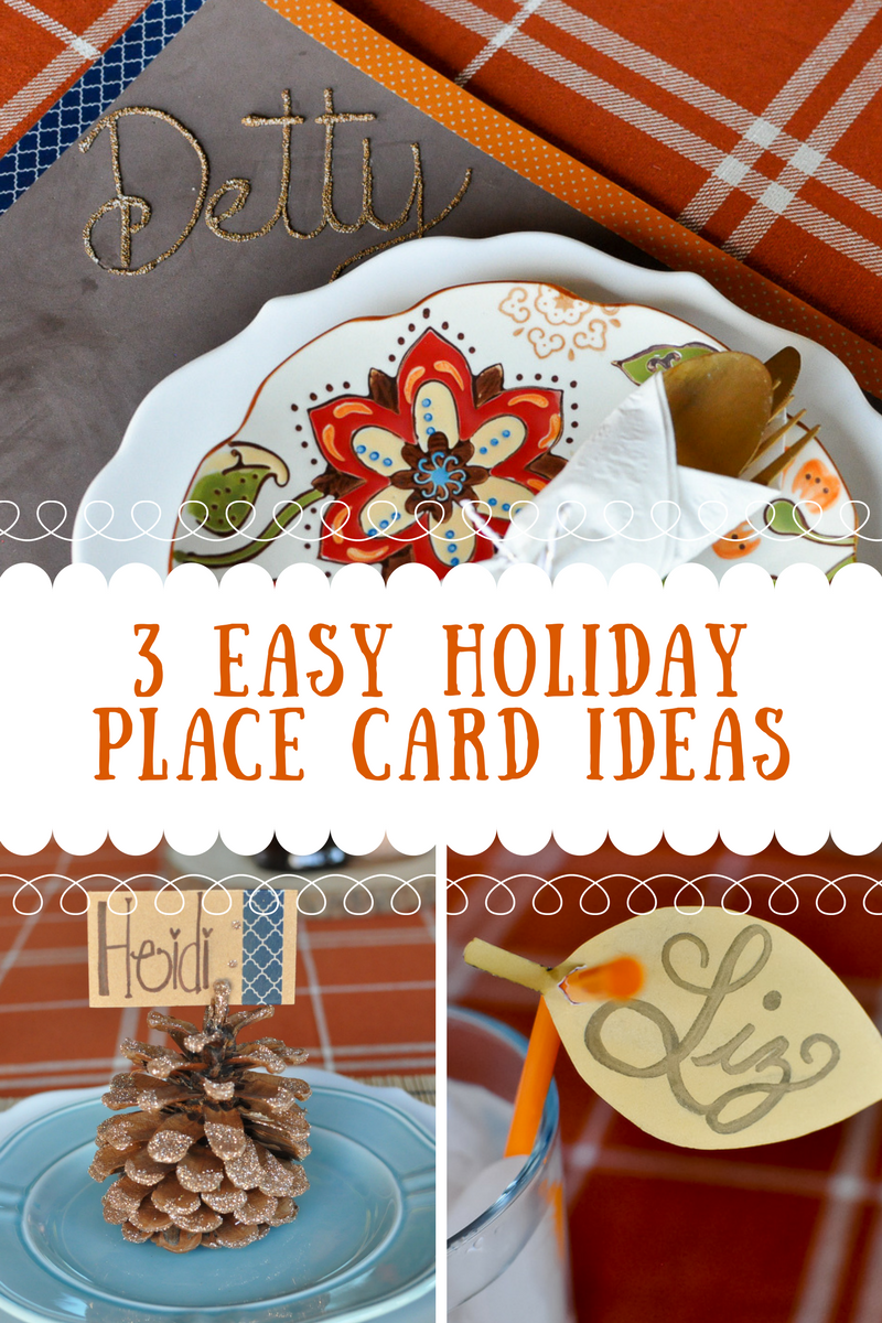 3 Easy Holiday Place Card Ideas | Awesome with Sprinkles
