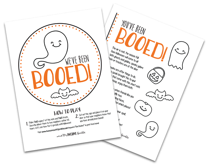 Boo Basket Printable | Awesome with Sprinkles