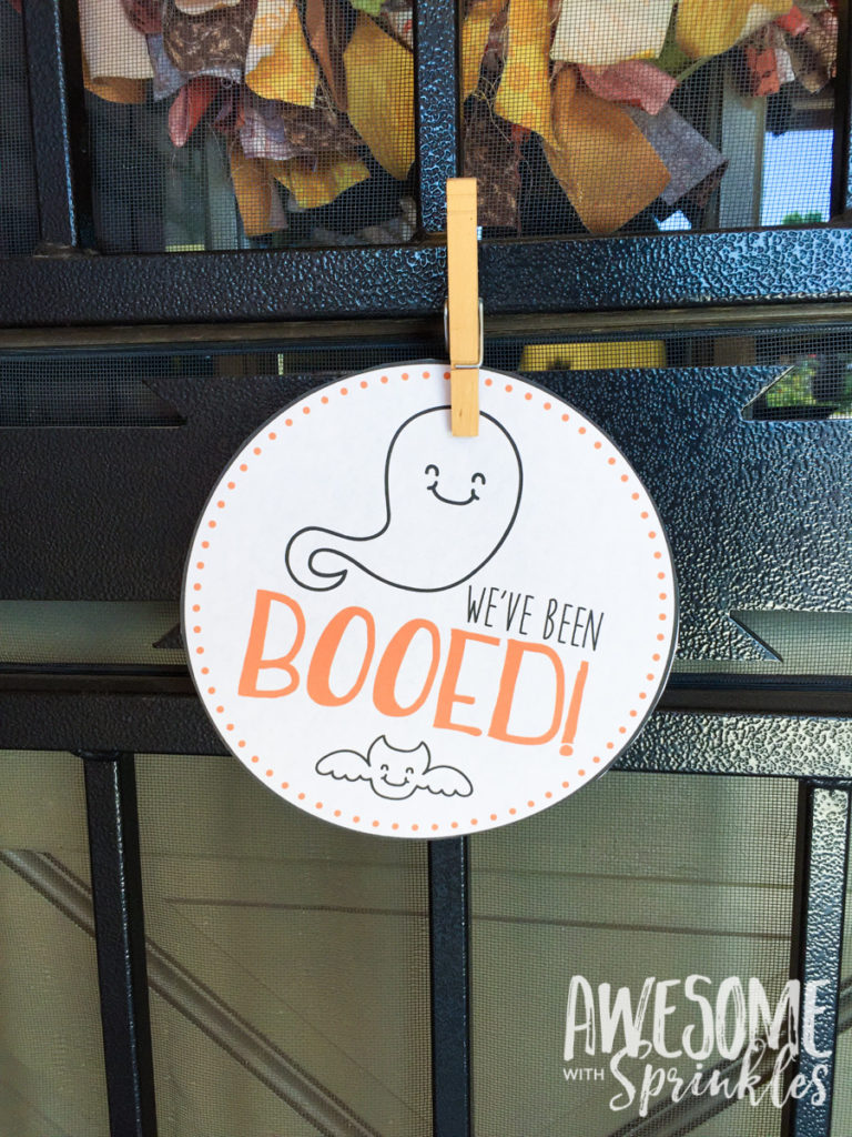We've been Booed printable door sign | Awesome with Sprinkles