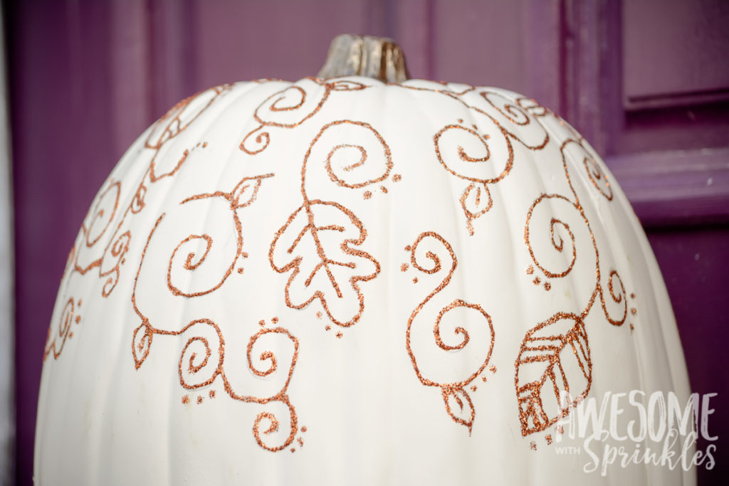 Faux Fabulous No-Carve Pumpkin Decor Craft | Awesome with Sprinkles