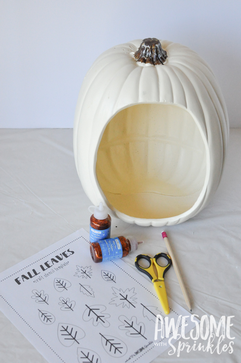 Faux Fabulous No-Carve Pumpkin Craft | Awesome with Sprinkles