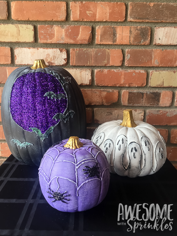 Glitter & Glam No-Carve Pumpkin Decor | Awesome with Sprinkles