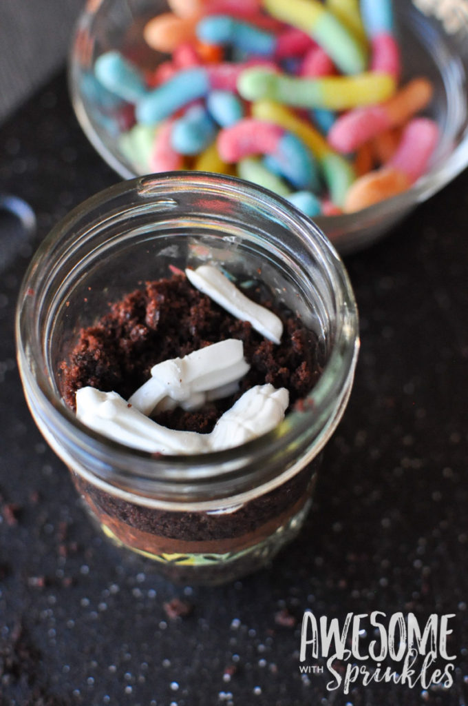 Graveyard Pudding Dirt Cups | Awesome with Sprinkles