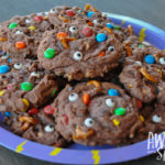 Chocolate, Peanut Butter & Pretzel Monster Mashup Cookies (aka Monsturds)