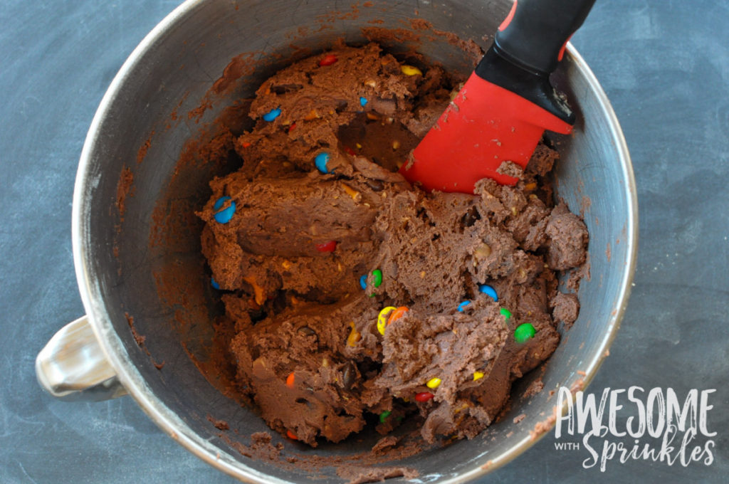 Chocolate, PB and Pretzel Monster Mashup Cookies by Awesome with Sprinkles