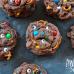Chocolate, PB and Pretzel Monster Mashup Cookies by Awesome with Sprinkles