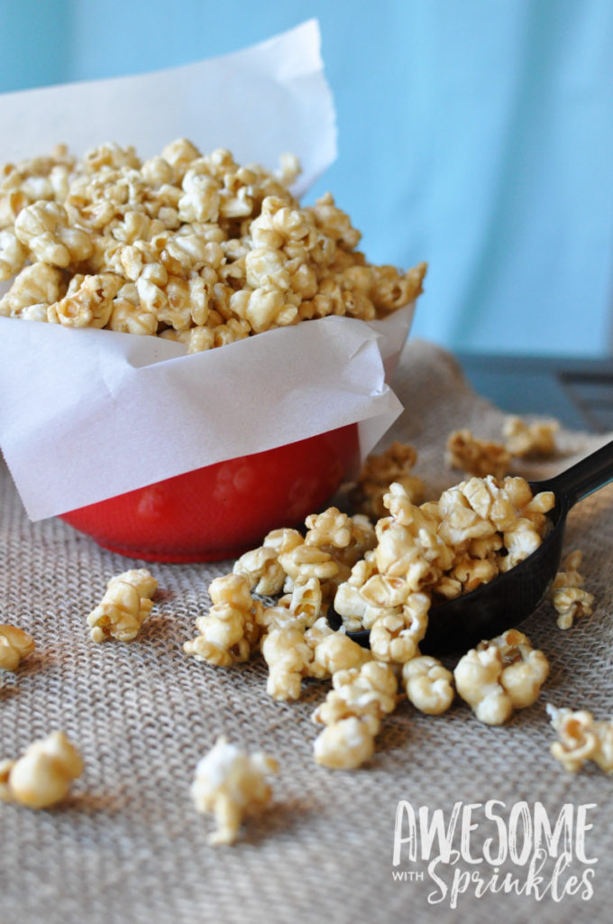 Homemade Salted Caramel Corn | Awesome with Sprinkles