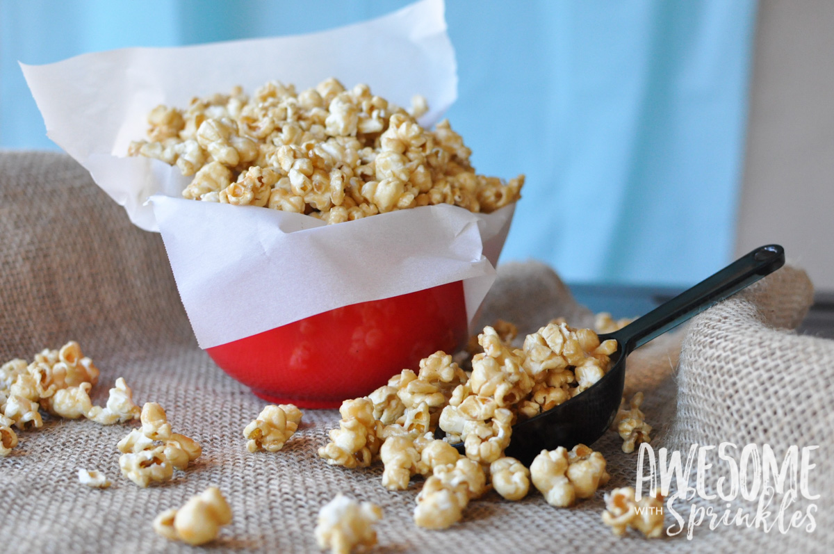 Homemade Salted Caramel Corn | Awesome with Sprinkles