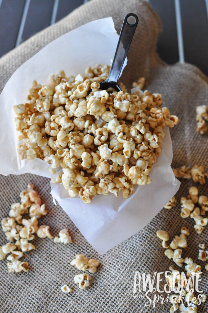 Homemade Salted Caramel Corn | Awesome with Sprinkles