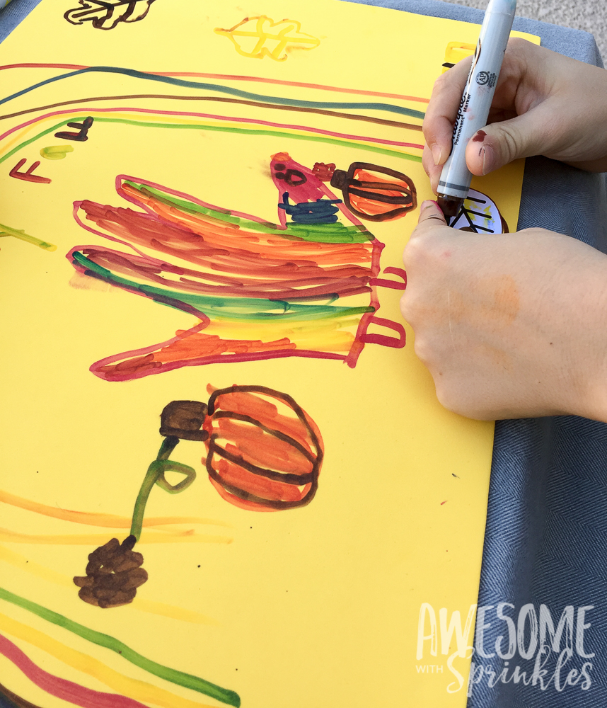 Thanksgiving Placemat Craft | Awesome with Sprinkles