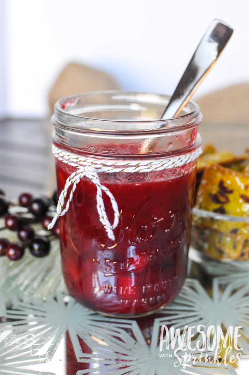 Homemade Apple Cranberry Sauce | Awesome with Sprinkles