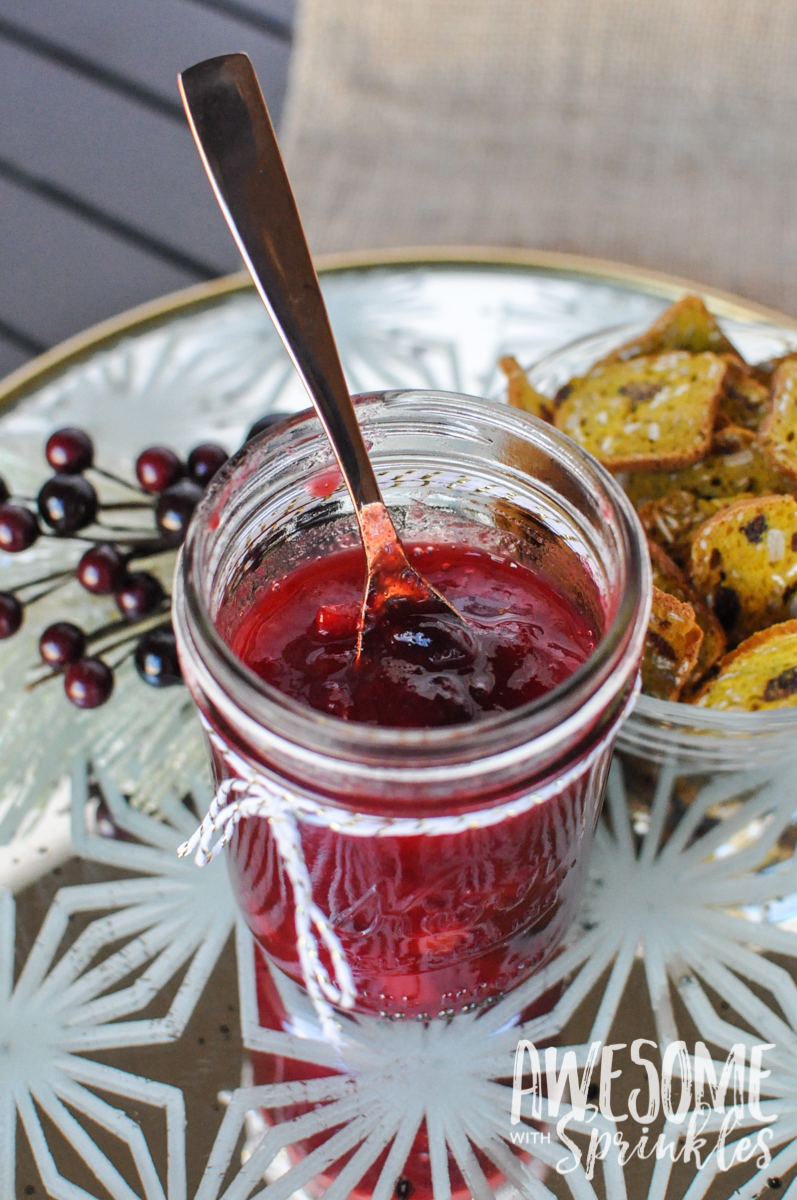 Homemade Apple Cranberry Sauce | Awesome with Sprinkles